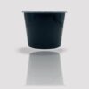 RP Royal PET Round Container  Black with Lid 1500 ML 50 Pcs/Pkt