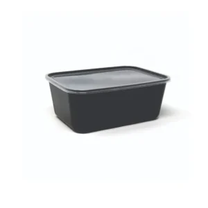 Rectangular BoX Black with Lid 1500 ML 50 Pcs/Pkt