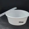 RP Royal PET Round Container  White with Lid 250 ML 50 Pcs/Pkt