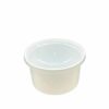 RP Royal PET Round Container  White with Lid 500 ML 50 Pcs/Pkt