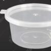 RP Royal PET Round Container  White with Lid 50 ML 100 Pcs/Pkt