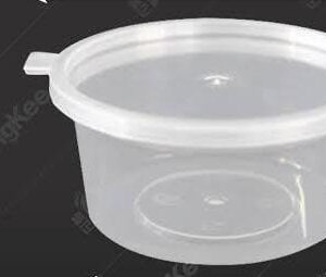 RP Royal PET Round Container  White with Lid 50 ML 100 Pcs/Pkt