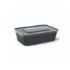 Rectangular BoX Black with Lid 650 ML 50 Pcs/Pkt
