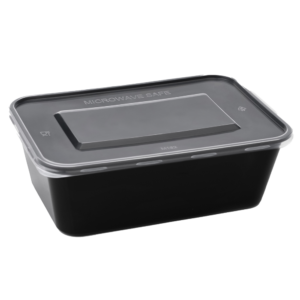 Rectangular BoX Black with Lid 750 ML 50 Pcs/Pkt