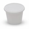 RP Royal PET Round Container  White with Lid 750 ML 50 Pcs/Pkt