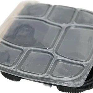 Meal Tray With Lid 8 CP 25 Pcs/Pkt