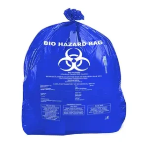 Bio Medical Waste  Garbage Bag 120 Micron Blue 20x24 inch 5 Kg/Pkt
