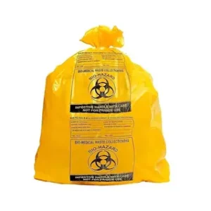 Bio Medical Waste  Garbage Bag 120 Micron Yellow 20x24 inch 5 Kg/Pkt