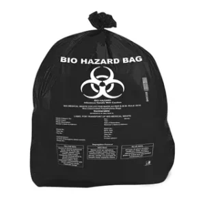 Bio Medical Waste  Garbage Bag 120 Micron Black 35X45 Inch 5 Kg/Pkt
