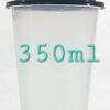 Round Sipper Glass With Lid 350 ML 50 Pcs/Pkt